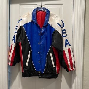 Unisex leather jacket